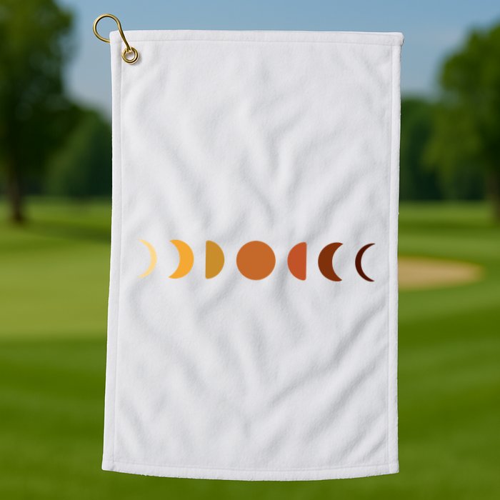 Solar Eclipse Moon Golf Towel