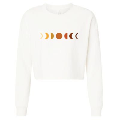 Solar Eclipse Moon Cropped Pullover Crew