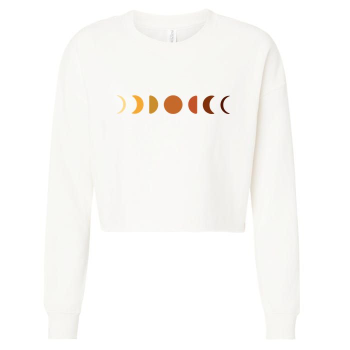 Solar Eclipse Moon Cropped Pullover Crew