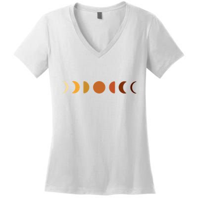 Solar Eclipse Moon Women's V-Neck T-Shirt