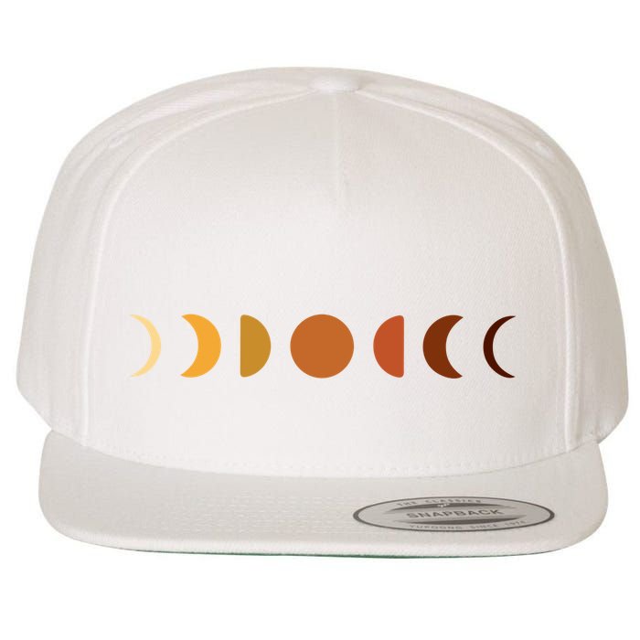 Solar Eclipse Moon Wool Snapback Cap