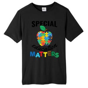 Special Education Matters Autism Awareness Gift Cool Gift Tall Fusion ChromaSoft Performance T-Shirt