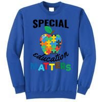 Special Education Matters Autism Awareness Gift Cool Gift Tall Sweatshirt