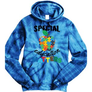 Special Education Matters Autism Awareness Gift Cool Gift Tie Dye Hoodie