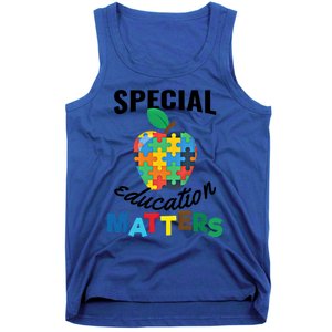 Special Education Matters Autism Awareness Gift Cool Gift Tank Top