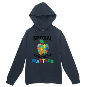 Special Education Matters Autism Awareness Gift Cool Gift Urban Pullover Hoodie