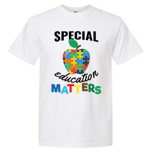 Special Education Matters Autism Awareness Gift Cool Gift Garment-Dyed Heavyweight T-Shirt