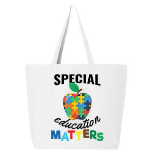 Special Education Matters Autism Awareness Gift Cool Gift 25L Jumbo Tote