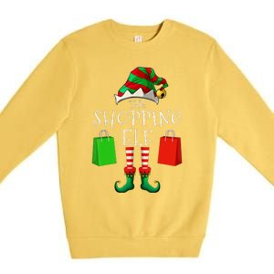 Shopping Elf Matching Family Group Christmas Party Premium Crewneck Sweatshirt