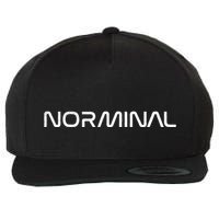 Space Exploration Nominal Joke Trajectory Spacecraft Nominal Wool Snapback Cap