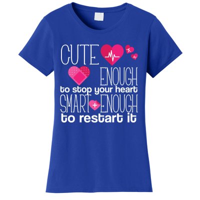 Smart Enough Nurse Cute Gift Nursing Student Lpn Rn Women's T-Shirt