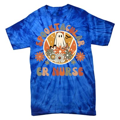 Spooktacular Er Nurse Emergency Room Nurse Halloween Er Rn Gift Tie-Dye T-Shirt