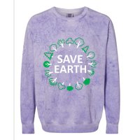 Save Earth Nature Trees Colorblast Crewneck Sweatshirt