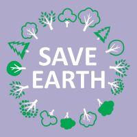 Save Earth Nature Trees Colorblast Crewneck Sweatshirt