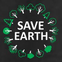Save Earth Nature Trees 7 Panel Mesh Trucker Snapback Hat