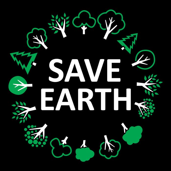 Save Earth Nature Trees Bag