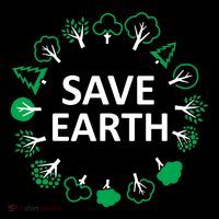 Save Earth Nature Trees Zip Tote Bag