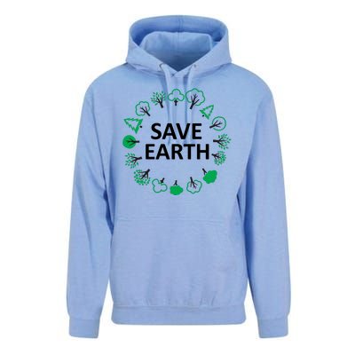 Save Earth Nature Trees Unisex Surf Hoodie