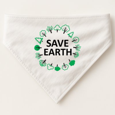Save Earth Nature Trees USA-Made Doggie Bandana