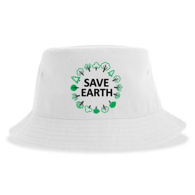 Save Earth Nature Trees Sustainable Bucket Hat