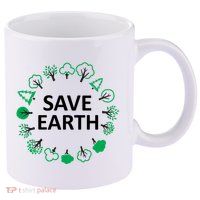 Save Earth Nature Trees 11oz C Handle Ceramic Mug