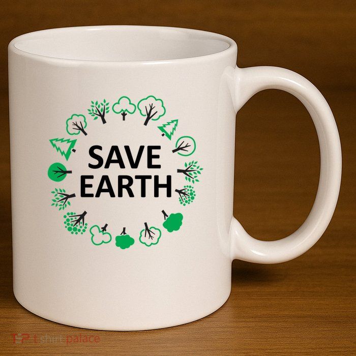 Save Earth Nature Trees 11oz C Handle Ceramic Mug