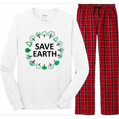 Save Earth Nature Trees Long Sleeve Pajama Set