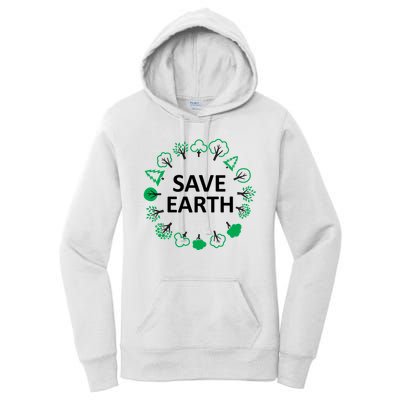Save Earth Nature Trees Women's Pullover Hoodie