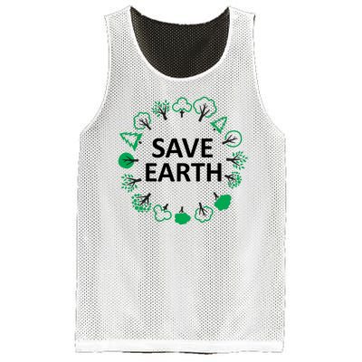 Save Earth Nature Trees Mesh Reversible Basketball Jersey Tank