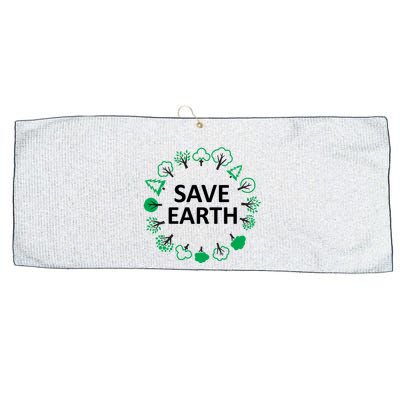 Save Earth Nature Trees Large Microfiber Waffle Golf Towel