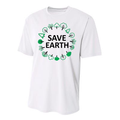 Save Earth Nature Trees Performance Sprint T-Shirt