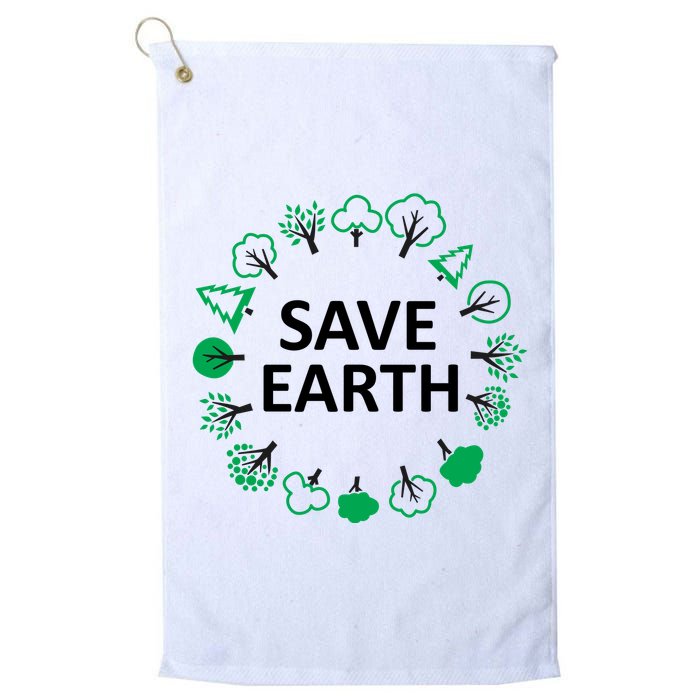 Save Earth Nature Trees Golf Towel