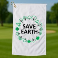 Save Earth Nature Trees Golf Towel