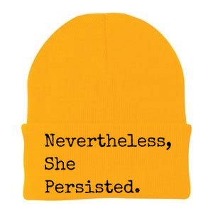 Senator Elizabeth Warren Nevertheless, She Persisted. Knit Cap Winter Beanie