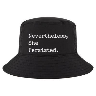 Senator Elizabeth Warren Nevertheless, She Persisted. Cool Comfort Performance Bucket Hat