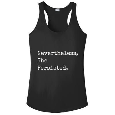 Senator Elizabeth Warren Nevertheless, She Persisted. Ladies PosiCharge Competitor Racerback Tank
