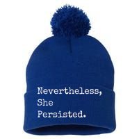 Senator Elizabeth Warren Nevertheless, She Persisted. Pom Pom 12in Knit Beanie