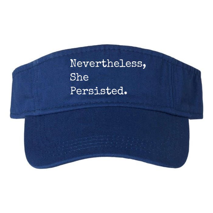 Senator Elizabeth Warren Nevertheless, She Persisted. Valucap Bio-Washed Visor