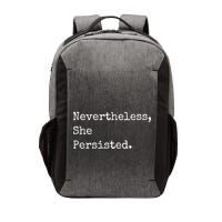 Senator Elizabeth Warren Nevertheless, She Persisted. Vector Backpack