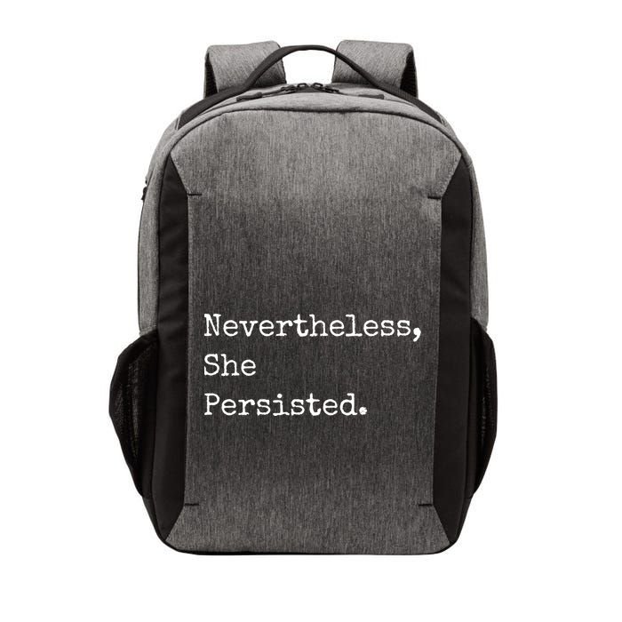 Senator Elizabeth Warren Nevertheless, She Persisted. Vector Backpack