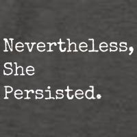 Senator Elizabeth Warren Nevertheless, She Persisted. Vector Backpack