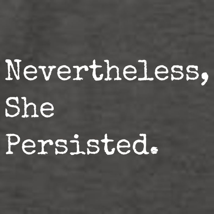 Senator Elizabeth Warren Nevertheless, She Persisted. Vector Backpack