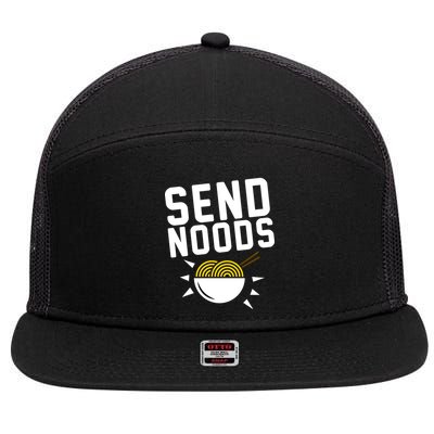 Send Noodles 7 Panel Mesh Trucker Snapback Hat
