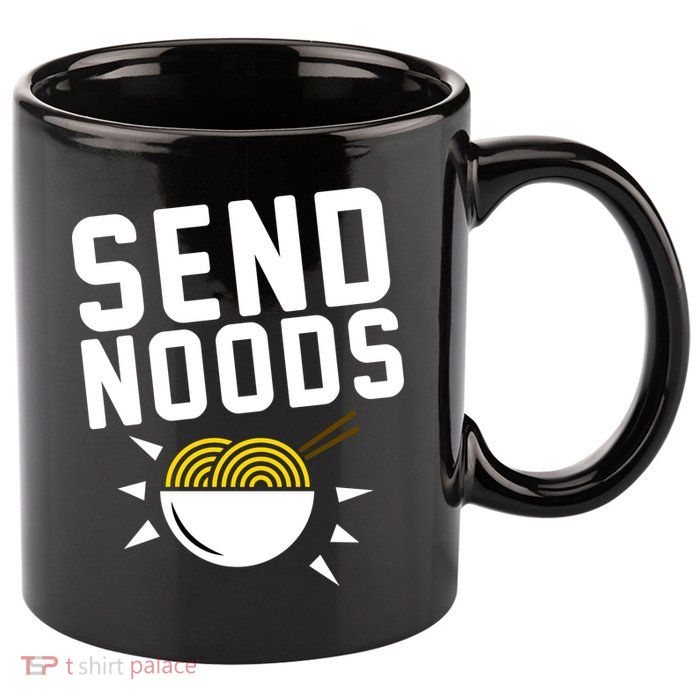 Send Noodles 11oz C Handle Ceramic Mug