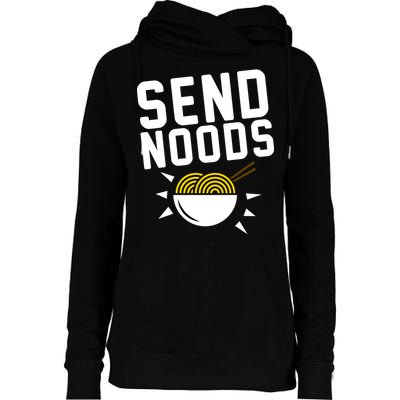 Send Noodles Womens Funnel Neck Pullover Hood