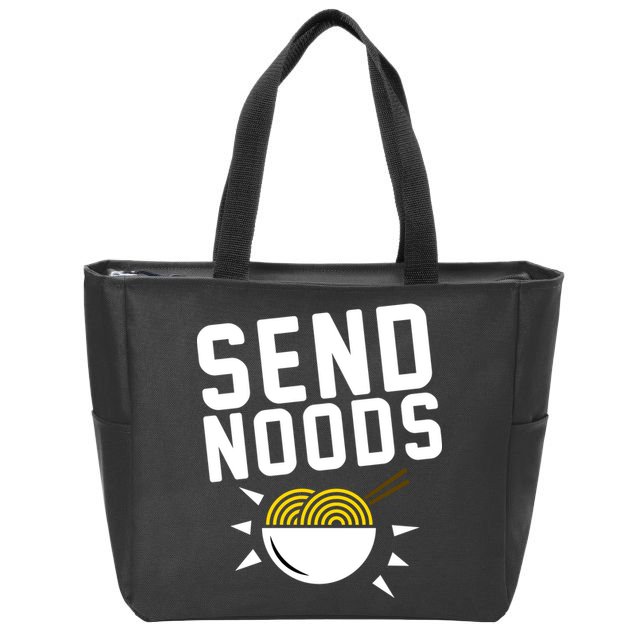 Send Noodles Zip Tote Bag