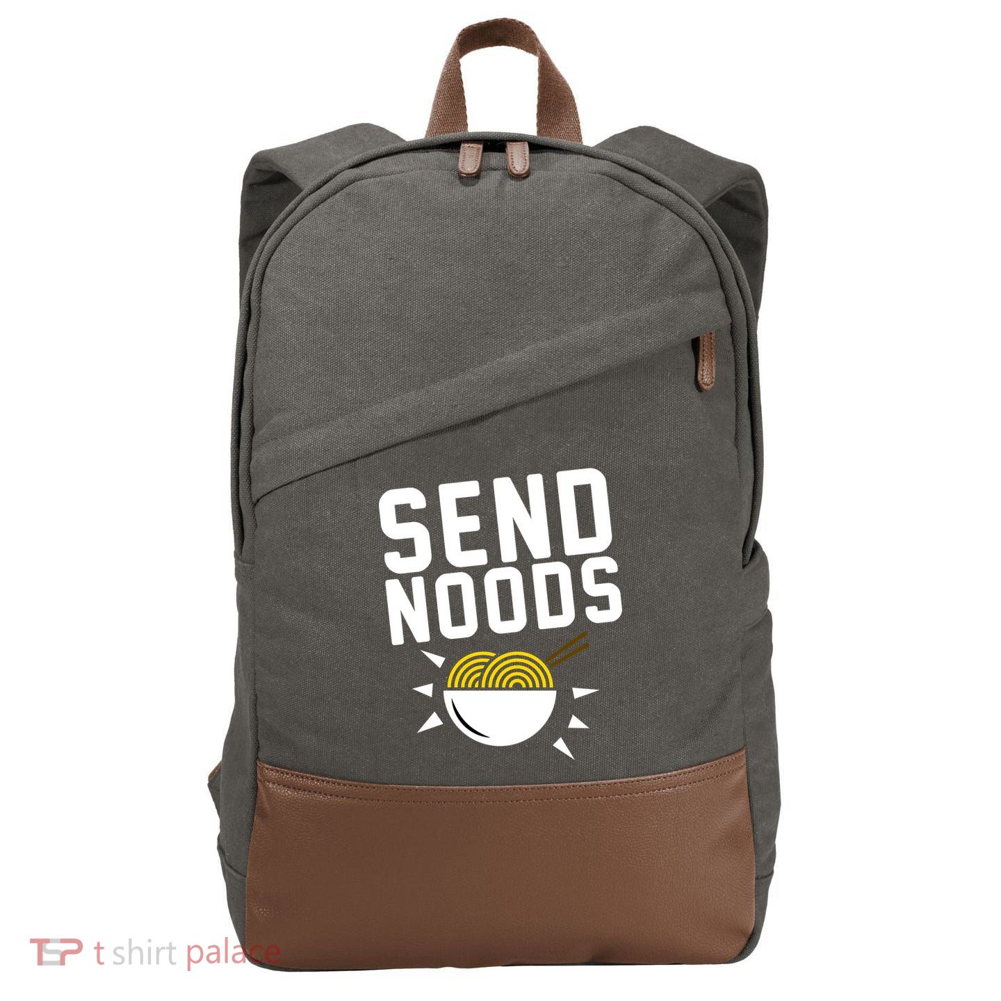 Send Noodles Cotton Canvas Backpack