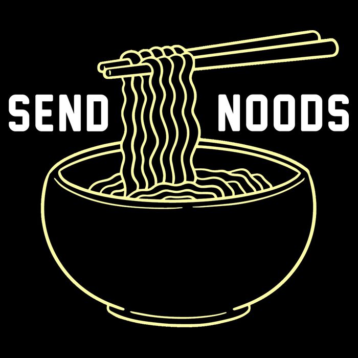 Send Noodles Funny Bowl Of Noodles Cropped Pullover Crew