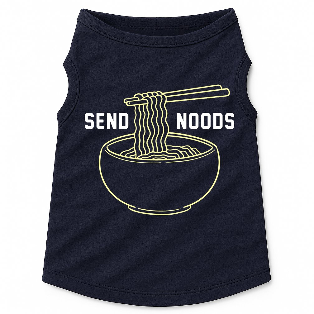 Send Noodles Funny Bowl Of Noodles Doggie Tank