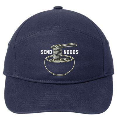 Send Noodles Funny Bowl Of Noodles 7-Panel Snapback Hat